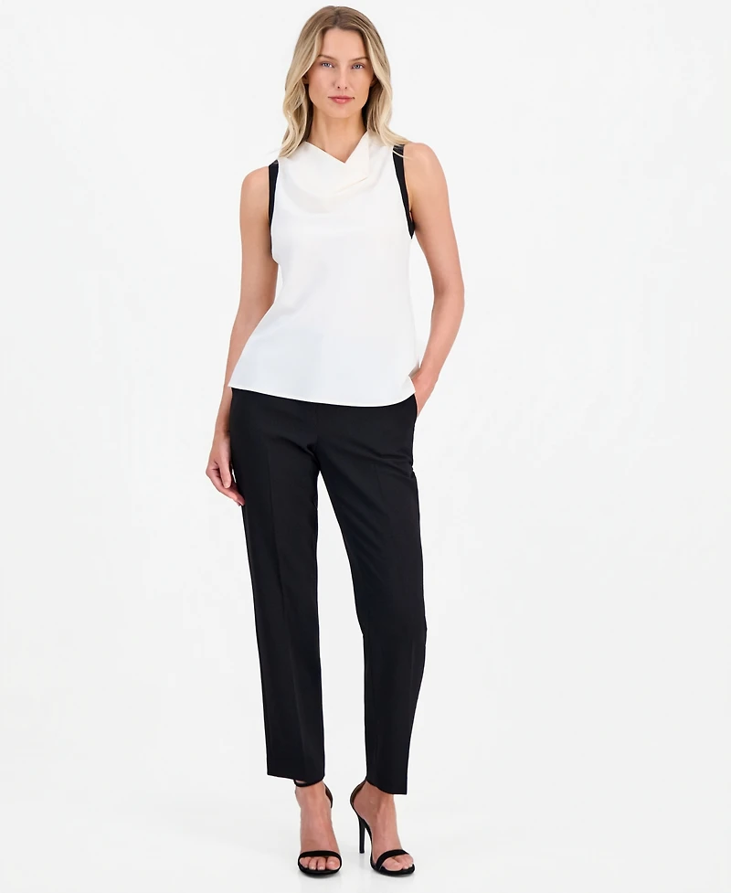 Anne Klein Petite Cowl Neck Sleeveless Blouse