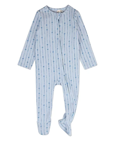 MeMoi Baby Girls Star Light, Bright Pointelle Footie