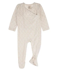 MeMoi Baby Boys Harlequin Diamond All Over Print Footie