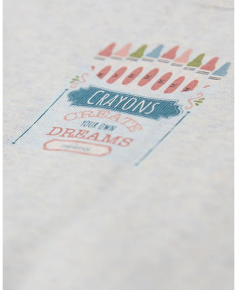 MeMoi Baby Girls Create Your Own Dreams Crayon Box Footie