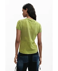 Desigual Women's Fitted daisy T-shirt