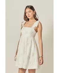 English Factory Women's Sequins Bow Mini Dress