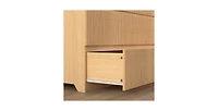 Flynama Modern 6 Drawer Dresser Espresso Wood for Bedroom Living Room Hallway Entryway
