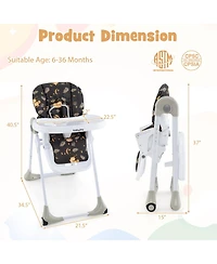 Sugift 3 in 1 Convertible Baby High Chair for Toddlers