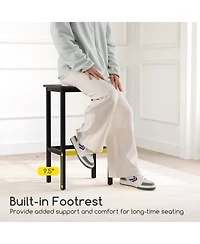 Sugift Industrial Counter Height Dining Set with Table and Stools