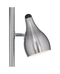 360 Lighting Modern Floor Lamp 3-Light Tree 64" Tall Brushed Steel Adjustable Shades for Living Room Reading Bedroom Office