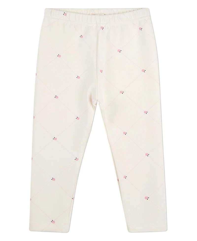 MeMoi Baby Girls "Rosettes and Stitching" Rayon/Cotton-Blend Pajama Set