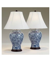 Barnes and Ivy Shonna 27" Tall Traditional Jar Table Lamps Set of 2