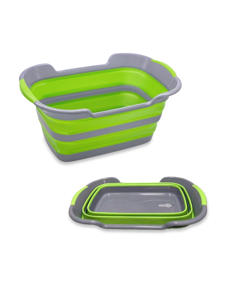 Aronkl Collapsible Pet Bathtub Multifunction Drainage Hole Hair Collector Portable Foldable Storage Organizer