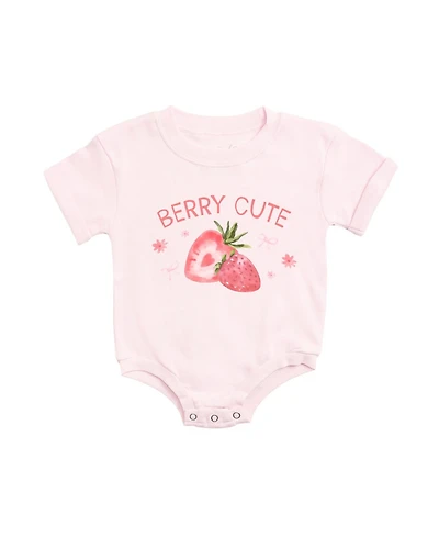 Sweet Wink Baby Girls Berry Cute Strawberry Short Sleeve Romper