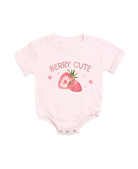 Sweet Wink Baby Girls Berry Cute Strawberry Short Sleeve Romper