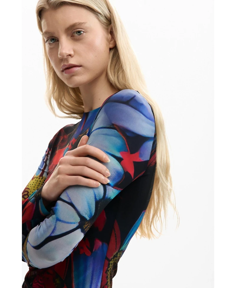 Desigual Women's Asymmetric Printed Dress