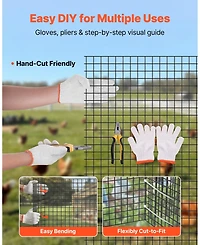 Sugift Hardware Cloth Gauge Galvanized Wire Mesh for Garden Use