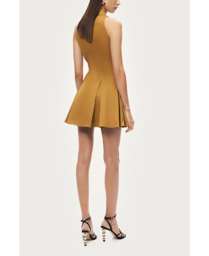 Nocturne Women's Sleeveless Pleated Mini Dress