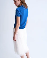 Selection Mango Women's Lyocell Polo-Neck Sweater