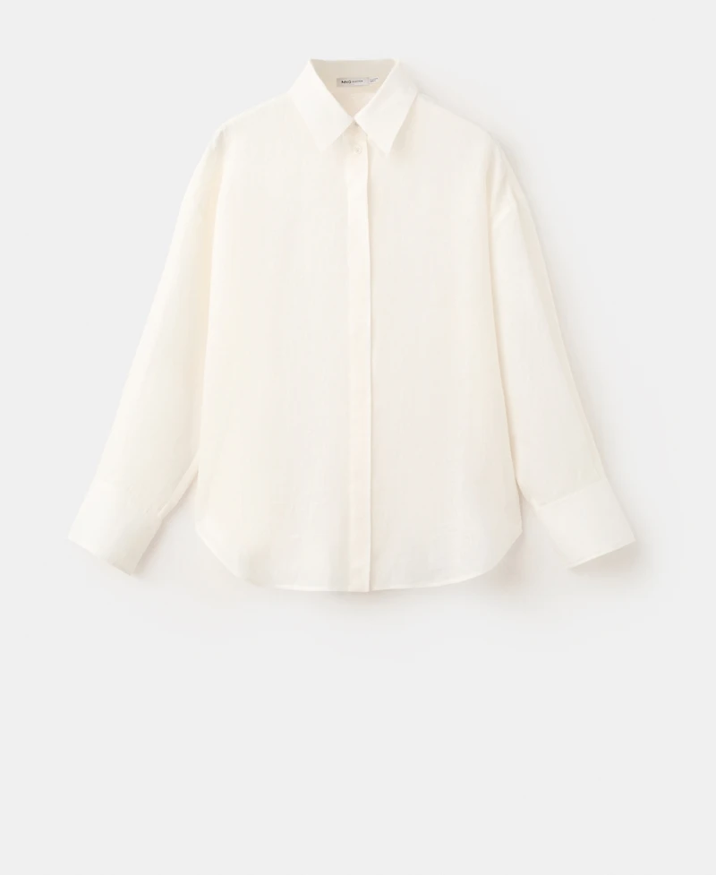 Selection Mango Women's Tie Linen Blouse