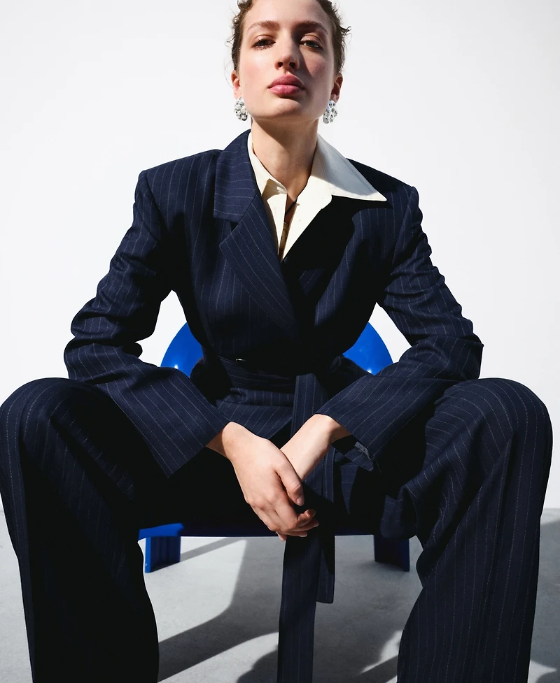 Selection Mango Women's Bow Detail Short-Sleeved Shirt