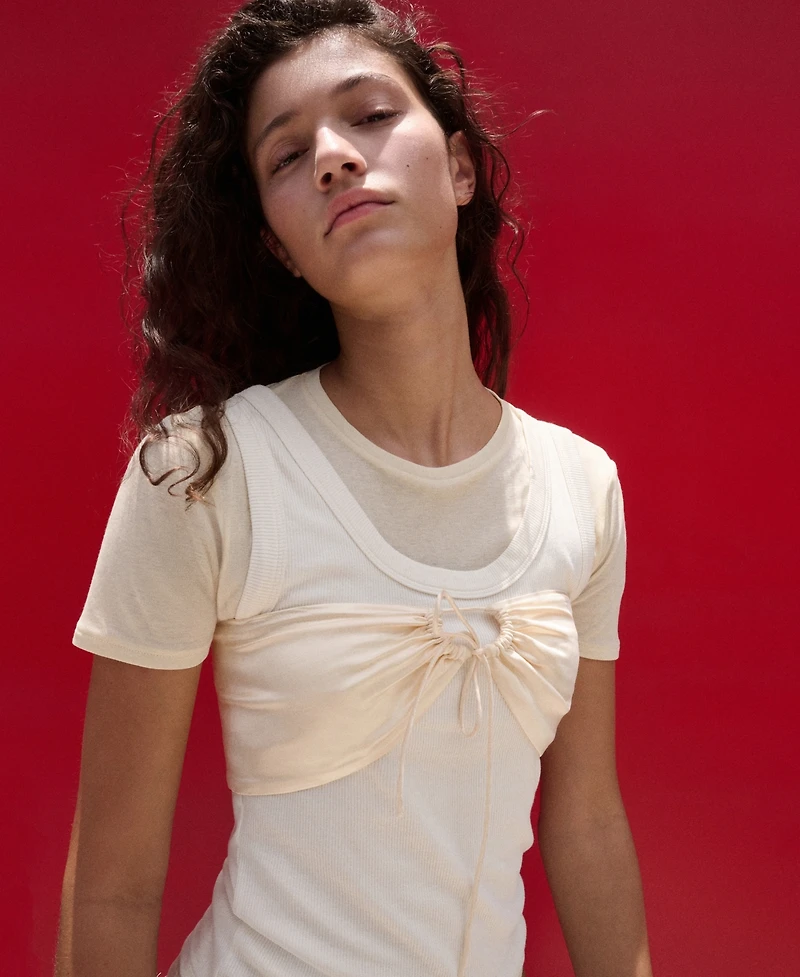 Selection Mango Women's Satin Bandeau Top