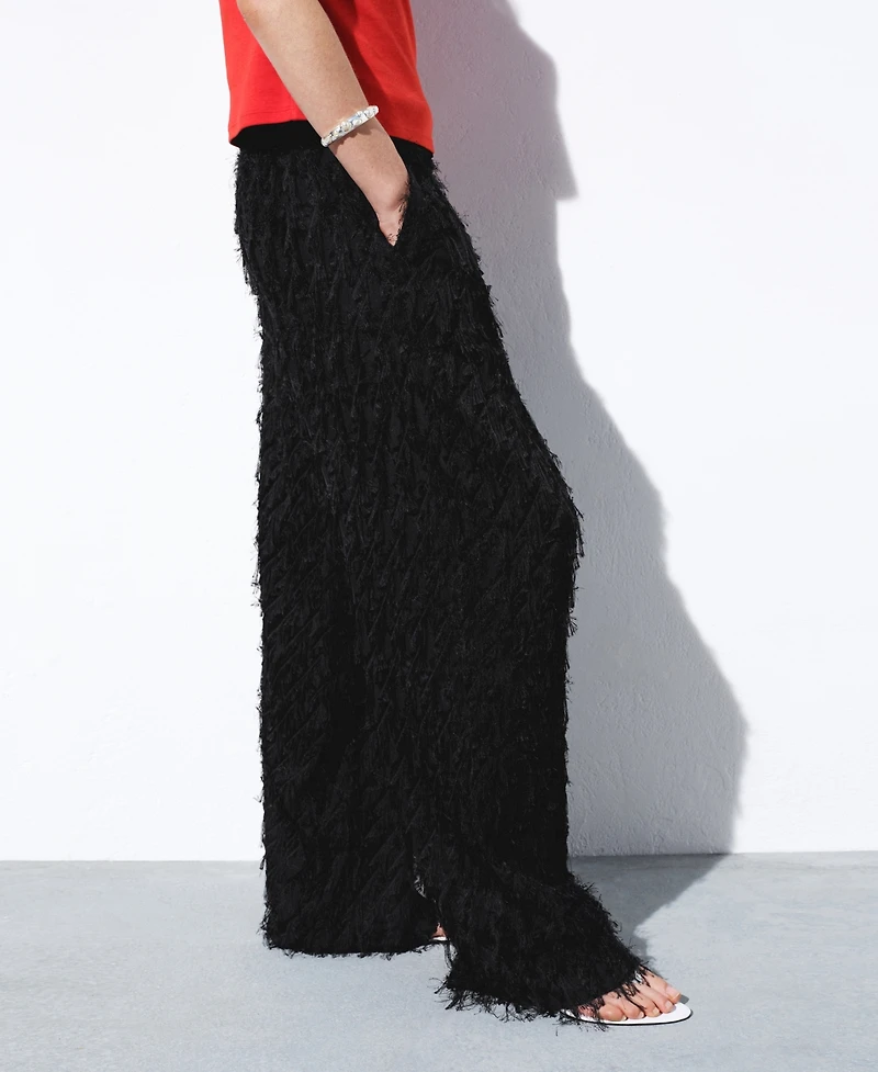 Selection Mango Women's Straight Threaded Pants