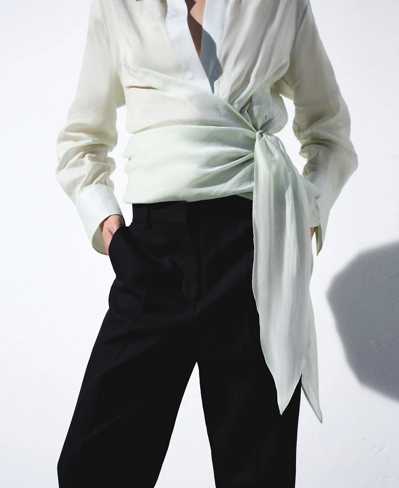 Selection Mango Women's Straight-Fit Suit Pants