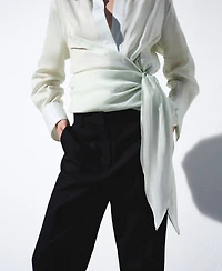 Selection Mango Women's Straight-Fit Suit Pants