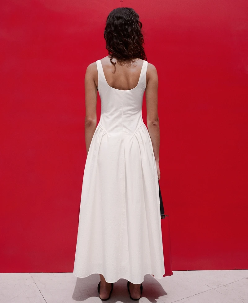 Selection Mango Women's Flared Midi-Dress