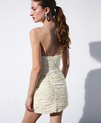 Selection Mango Women's Pleated Fitted Dress