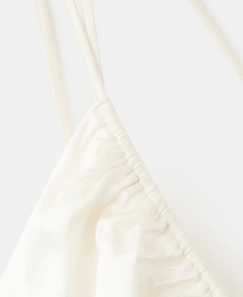 Selection Mango Women's Adjustable Ruched Satin Dress