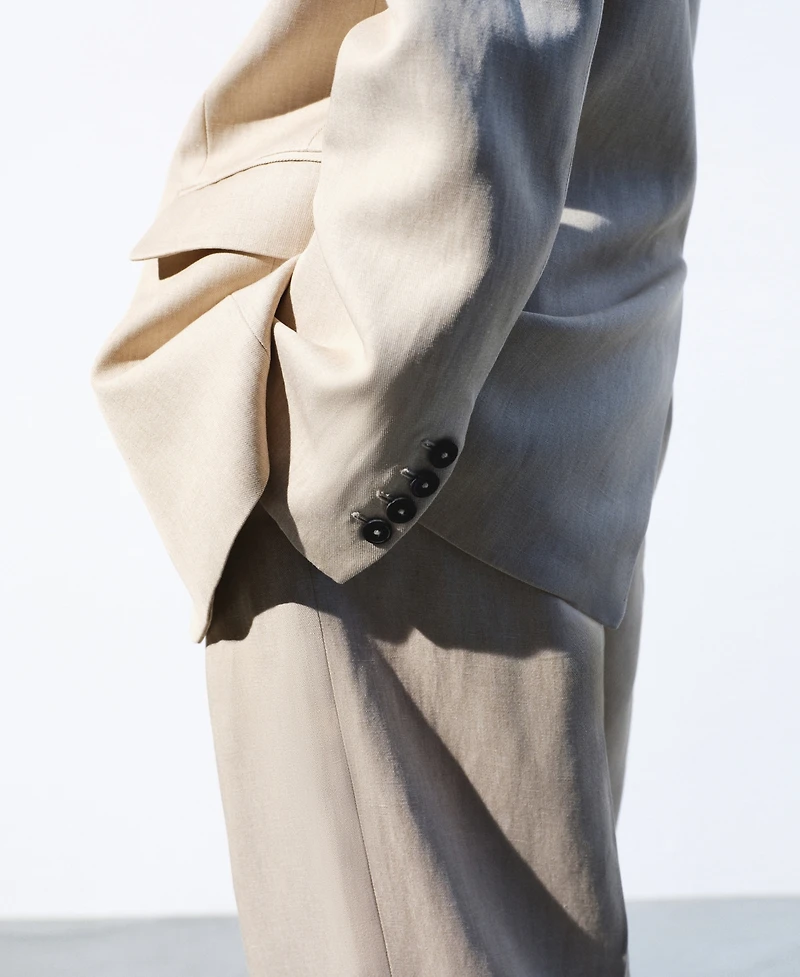 Selection Mango Women's Straight-Fit Suit Blazer