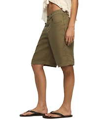 Lucky Brand Women's Relaxed Fit Baggy Linen Denim Shorts