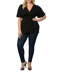 Kiyonna Plus Promenade Jersey Top