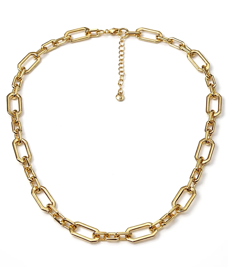 And Now This Gold Plated Cable Chain Necklace 16" + 2" Extender