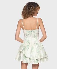 B Darlin Juniors' Sleeveless Square Neck Mini Dress