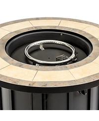Streamdale Furniture 50K Btu Propane Fire Pit Table w/ Mosaic Top