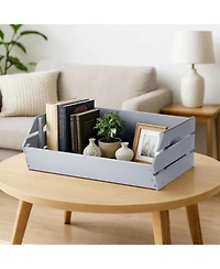 Yigii Stackable Wooden Potato Onion Storage Bins Produce Basket with Handles Kitchen Pantry Counter Organization