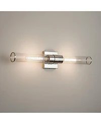 Possini Euro Design Possini Euro Adelina 24 1/4" Wide Polished Nickel 2-Light Bath Light