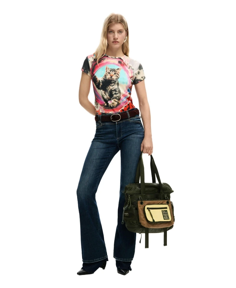 Desigual Women's Printed Cat T-Shirt