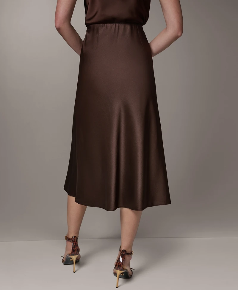 Donna Karan New York Petite A-Line Midi Skirt