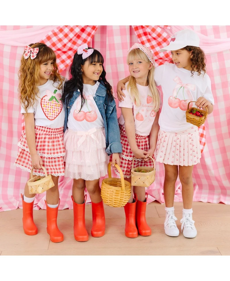 Sweet Wink Toddler Girls Life Is Strawberry Short Sleeve T-Shirt