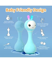 Alilo Smarty Bunny 0–24 Months Musical Light Up Sensory Educational Baby Rattle