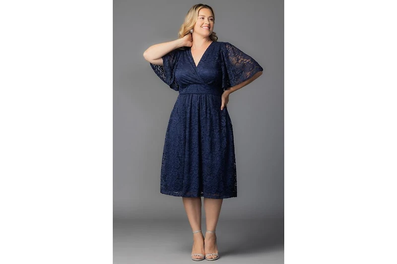 Kiyonna Plus Fable Lace Cocktail Dress