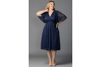 Kiyonna Plus Fable Lace Cocktail Dress