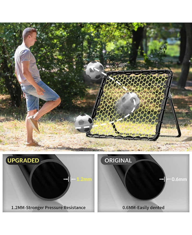 Happy Jump Portable Soccer Rebounder Net for Kids Soccer Training Practice