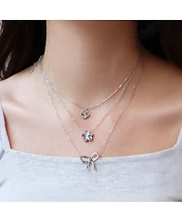 The Lovery Silver Clover Necklace