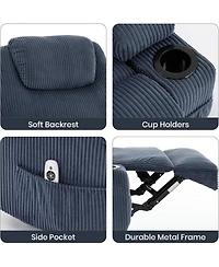 gaomon Electric Power Lift Recliner Chair for Elderly, Power Lift Reclining Sofa Chairs for Adults,Living Room Chair with Massage & Heat