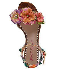 Betsey Johnson Women's Spenser Open Toe Wedge Sandals