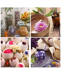 Gnuadz 16 Bags Dried Flowers Herbs Kit Soap Candle Bath Rose Petals