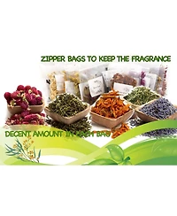 Gnuadz 16 Bags Dried Flowers Soap Candle Bath Bomb Making Fragrant Grade A Variety