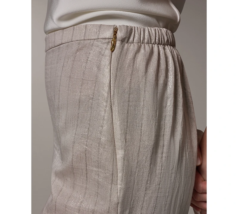 Donna Karan New York Women's Pinstripe Mid Rise Pants
