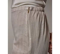 Donna Karan New York Women's Pinstripe Mid Rise Pants